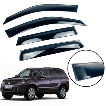 Дефлектори вікон (вітровики) для Suzuki Grand Vitara 2005 -2015 4D 4 шт. (HAWK)