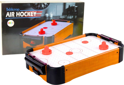 Stół do gry w hockeya Lean Toys drewniany ze światłem i dźwiękiem 45 x 25 x 10 cm (5905991023487)
