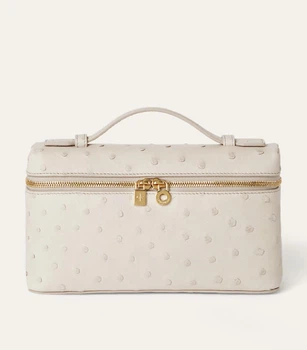 Сумка жіноча з логотипом Loro Piana Extra Pocket Pouch L19 Бежевий