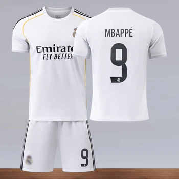 Дитяча футбольна форма Mbappe #9 (Мбаппе)Реал Мадрид (домашня) 25/26, розмір 22 (зріст 120–125 см), біла