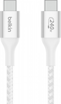 Kabel Belkin BoostCharge 240W USB Type-C - USB Type-C 2 m White (CAB015BT2MWH)