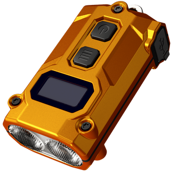 Наключний ліхтар із LED-дисплеєм Nitecore TINI 3 (USB-C), помаранчевий