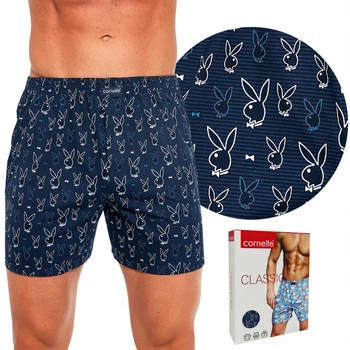 Трусы боксеры мужские семейные трикотажные хлопковые Cornette Classic 001-155 L Playboy корнет