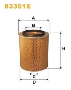 Фільтр повітря WIX FILTERS 411 = 93351E WIX Filters (93351E)