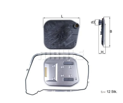 Фильтр АКПП Audi A4 2.0TFSI 08-16/A6 2.0/3.0TFSI/3.0TDI 11-18 (к-кт) KNECHT HX 189KIT UA63 MAHLE (HX189KIT)
