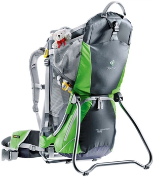 Детский рюкзак-переноска Deuter Kid Comfort Air (Graphite/Spring) (DT 36504 4207)