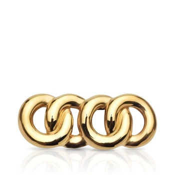 Брошь BROCHE бижутерия из стали Модерн Цепь золотистая BRBF114985