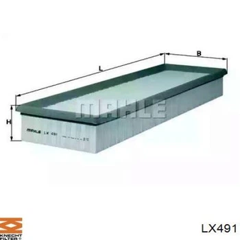 Фільтр повітряний LX 491 KNECHT//MAHLE