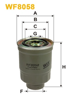 Фільтр паливний WIX WF8058 - FN PP852 (WF8058)