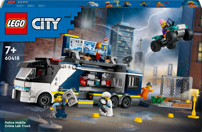 Конструктор LEGO City Пересувна поліцейська криміналістична лабораторія 674 деталей (60418) (955555910661410) - Уцінка