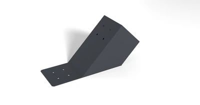Кронштейн для бруса 100×100 мм | Соединение 45°