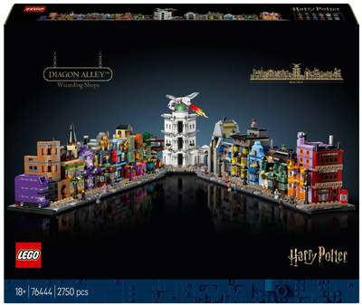Zestaw klockow LEGO Harry Potter Magiczne sklepy na Ulicy Pokatnej 2750 elementow (76444) (955555911091922) - Outlet