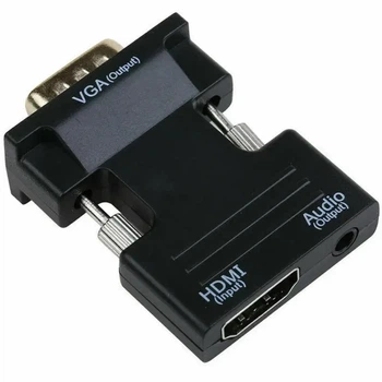 Переходник HDMI VGA OUT конвертер для передачи видео и аудио сигнала 6737