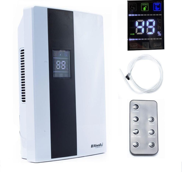 Осушувач повітря Riwall Pro 65вт (гігростат, LCD, пульт, очисник повітря)