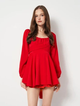 Комбинезон женский SHEIN 31-0061 M Красный (KAY2000001628393)