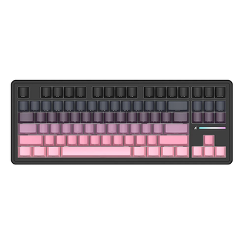 Бездротова механічна клавіатура Attack SHARK M87 PRO (87 клавіш, BT5.0, 2.4 Гц, USB Type-C, RGB, 5000 мАг, Gradient Pink)