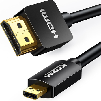 Кабель переходник micro HDMI to HDMI v2.0 Ugreen HD127 (4K 60Гц, 1 м)