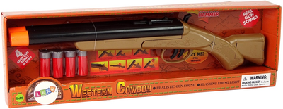 Strzelba kowbojska LEAN Toys z 4 nabojami 13206 (5905323214088)