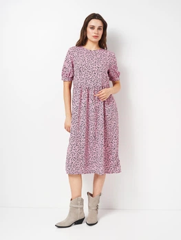 Платье миди летнее женское Monki 0850036 S Розовое (KAY2000001630921)