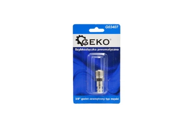 Штуцер пневматичний швидкозємний 3/8" мм, зовнішня, G03407, Geko