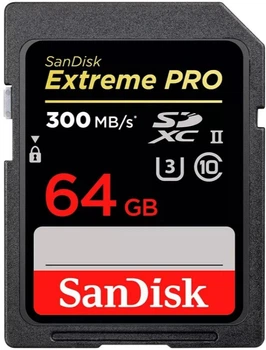 Карта пам'яті SanDisk sd 64gb c10 uhs-ii u3 R280/W100MB/s Extreme Pro v60 sdsdxep-064g-gn4in