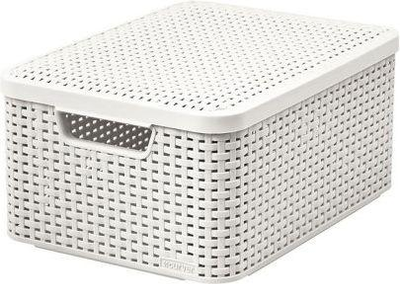 Koszyk Curver Style S z pokrywą 6 l Kremowy (3253923617023)