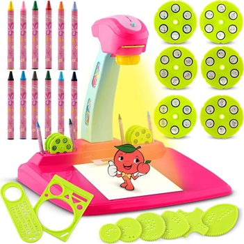 Projektor do nauki rysowania Ricokids 772000 Różowy (5903890613006)
