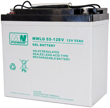 Akumulator MW Power VRLA GEL MWLG 55-12EV 12V 55Ah (5902135117941)