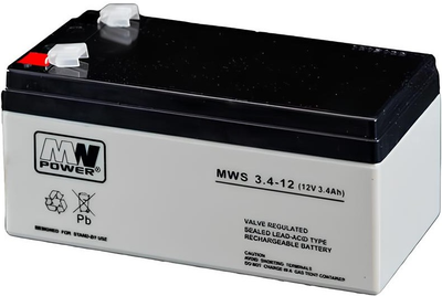 Akumulator MW Power VRLA AGM 12V, 3.4 Ah (5902135111741)
