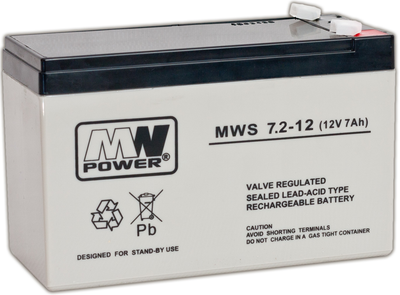Akumulator MW Power VRLA AGM 12V, 7.2 Ah (5902135116968)
