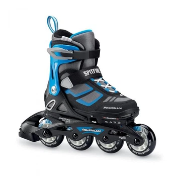 Детские ролики Rollerblade Spitfire 2018 размер 36,5-40 черные/синие (077437007742)