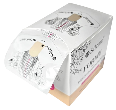 Formy do przedłużania paznokci Silcare papierowe 70 x 57 mm 500 szt (5902560564655)