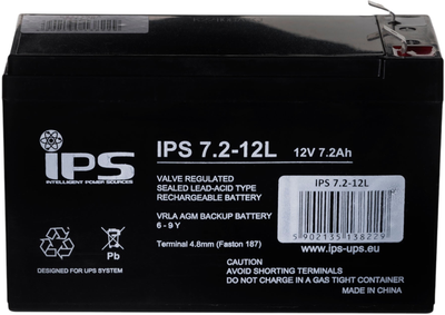 Akumulator IPS VRLA AGM 12V 7.2 Ah (5902135138229)