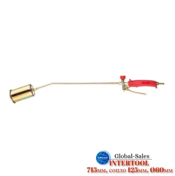 Горелка газовая Intertool 60 x 715 мм с клапаном (GB-0046)
