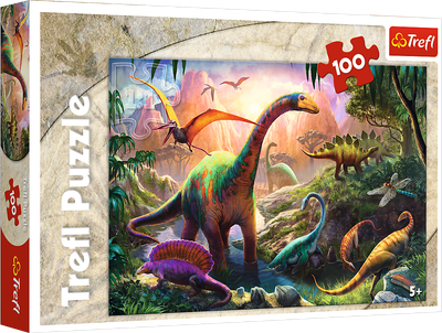 Puzzle Trefl Świat dinozaurów 100 el (16277) (5900511162776)