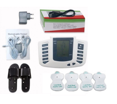 Акупунктурный массаж для всего тела и ног Echo Massager JR-309 Миостимулятор с тапочками для массажа электромассажер (I45185M)