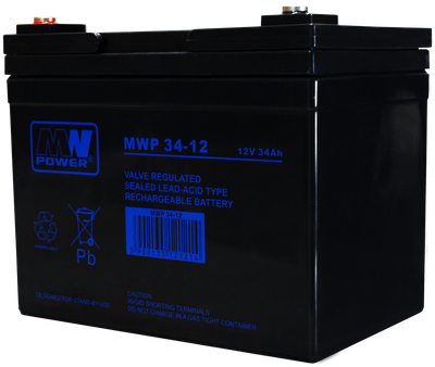Akumulator MW Power VRLA AGM MWP 34-12 12V 34Ah (5902135121214)