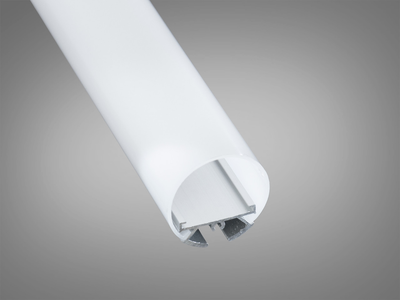Алюминиевый накладной круглый профиль Diasha для LED ленты 2м