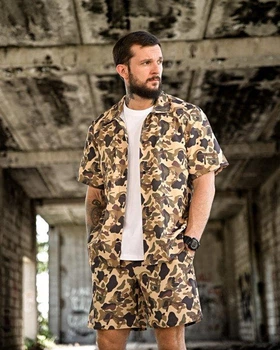 Літній чоловічий костюм футболка+шорти 2XL/3XL мультикам (92986)