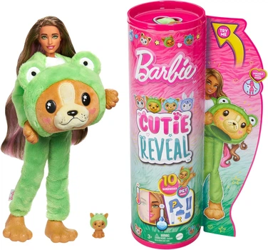Кукла Barbie Cutie Reveal Великолепное комбо Щенок в костюме лягушки