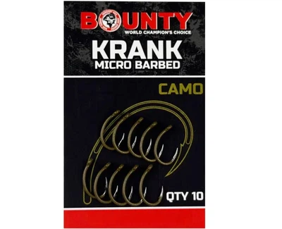 Крючки BOUNTY Krank Micro-Barbed CAMO, Размер 10 (с бородкой)