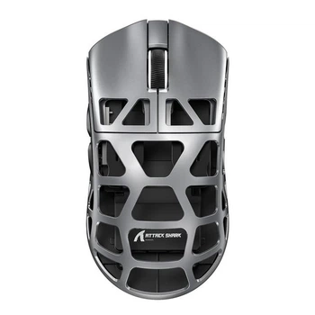 Безпровідна Ігрова Миша ATTACK SHARK R2 GREY MAGNESIUM 2.4G/Bluetooth/USB type-c Сенсор PAW3950