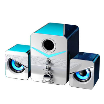 Комплект домашних колонок 3 в 1 белые Niye MC Computer Audio D221 GM