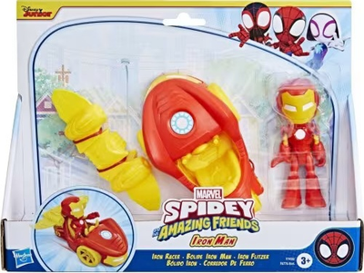 Zestaw zabawek Hasbro Marvel: Spidey and his Amazing Friends Iron Man & Iron Racer F7458 (5010996221964)