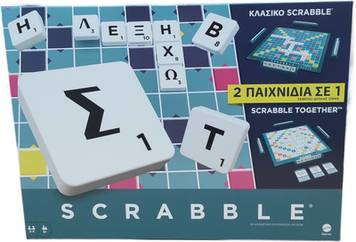 Gra planszowa Mattel Scrabble (wersja grecka) (194735239450)