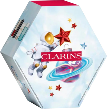 Zestaw Clarins Make-up Essentials Tusz do rzęs 3 ml + Olejek do ust 1.4 ml + Baza pod makijaż 10 ml + Płyn do demakijażu oczu 30 ml (3666057297649)