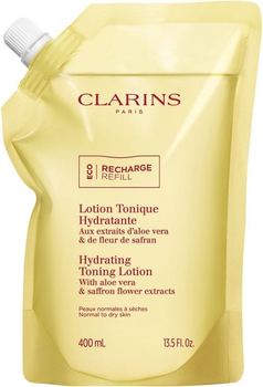 Змінний блок Лосьйон для обличчя Clarins Hydrating Toning зволожувальний 400 мл (3666057217289)