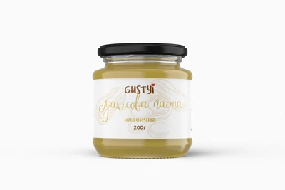 Арахісова паста "ТМ Gustyi" класична 200г (4825489257495)