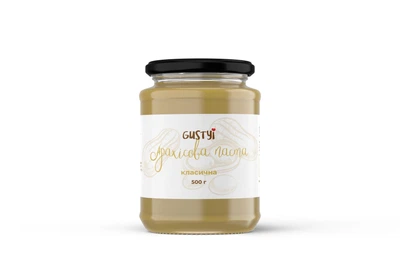 Арахисовая паста "ТМ Gustyi" классическая 500г (4825489257501)