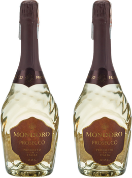 Набір Вино ігристе Mondoro Prosecco біле екстра сухе 0.75 л 11% + Вино ігристе Mondoro Prosecco біле екстра сухе 0.75 л 11% (8004160227606+8004160227606)